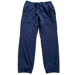 Eddie Bauer Women’s Size 12 Fleece Lined Outdoor Cargo Pants In Color Navy Blue